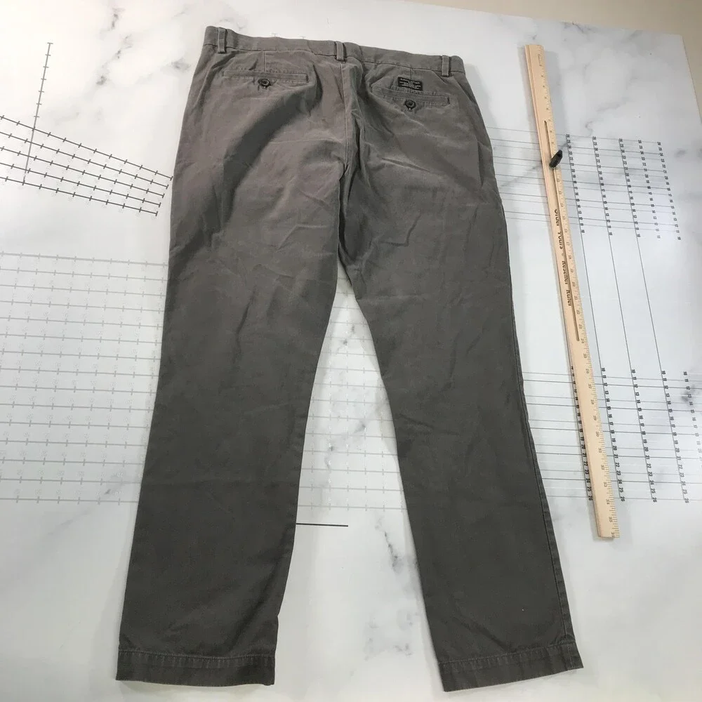 Banana Republic Pants Mens 36x32 Gray Fulton Chino Casual Straight Leg